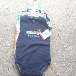 Hudson Baby 🌞Summertime sleeveless bodysuit for baby 👶 5 pack